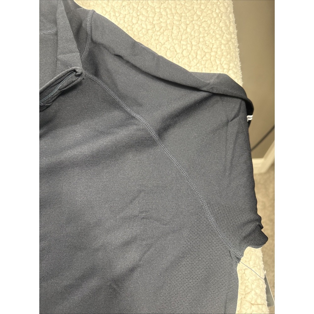Fabletics Shirt Men's XL Black Long Sleeve Training Day 1/4 Quarter Zip NWT - Picture 9 of 13